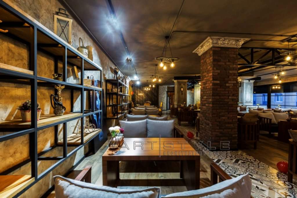 Pandora Cafe Restaurant Dekorasyon, cafe dekorasyon, restaurant dekorasyonları , nargile cafe dekorasyon, Artstyle Mimarlık
